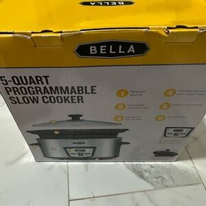 Bella 5-Quart Programmable Slow Cooker new